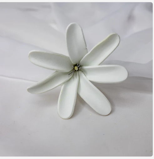 Tahitian Gardenia Flowerhead (6 Pack) - Realistic Artificial Flowers - Image 3