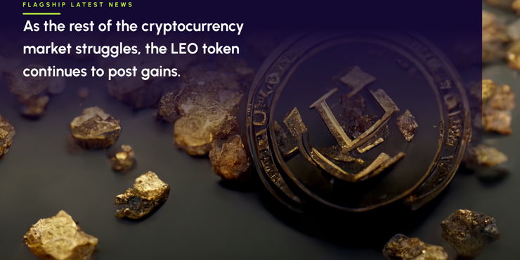 As the rest of the cryptocurrency market struggles, the LEO token continues to post gains.