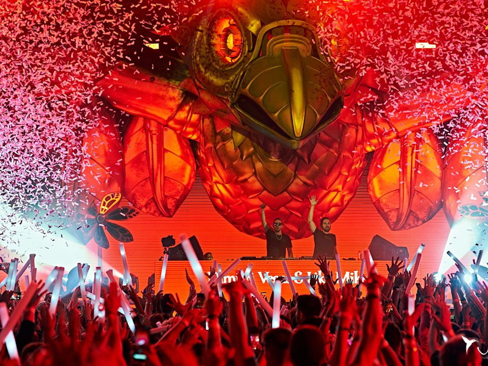 Dimitri Vegas Like Mike DJs at Tomorrowland Ibiza 2025