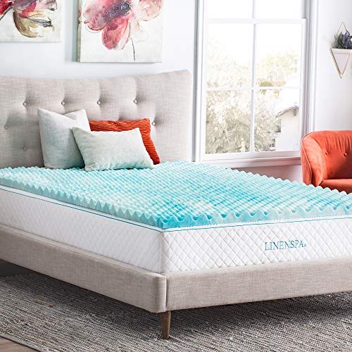 Lucid 2 Gel Infused Memory Foam Mattress Topper Vs Linenspa