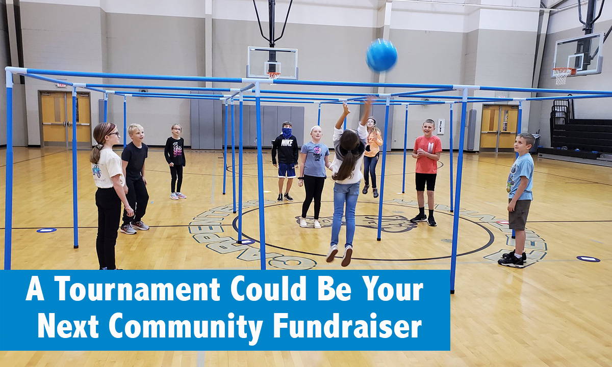 A 9 Square in the Air tournament is a fundraiser idea that will draw a crowd.