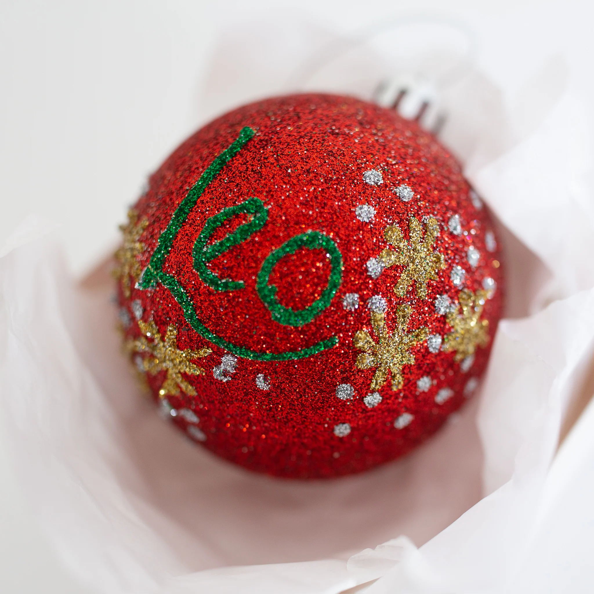 Red Glitter Shatterproof Baubles