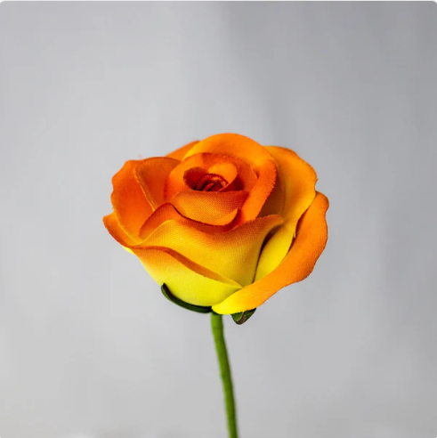 Orange Velveteen Bloom - Realistic Artificial Flowers