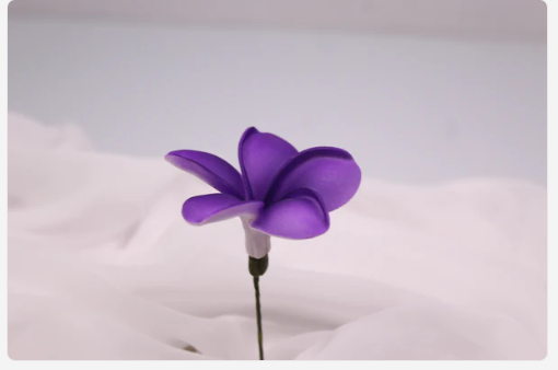 Midnight Bloom Frangipani Real Touch (6 Pack) - Realistic Artificial Flowers - Image 2