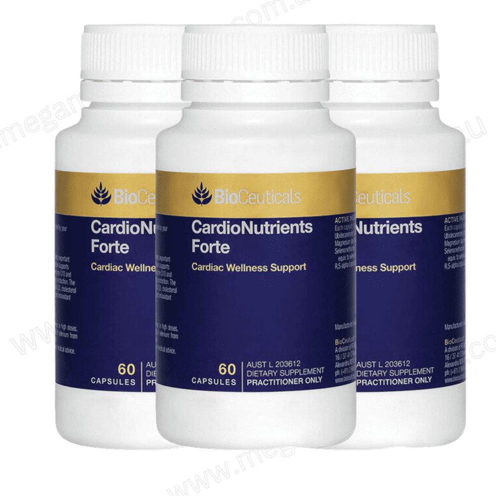Lot of 3| BioCeuticals Cardionutrients Forte 60 Soft Capsules