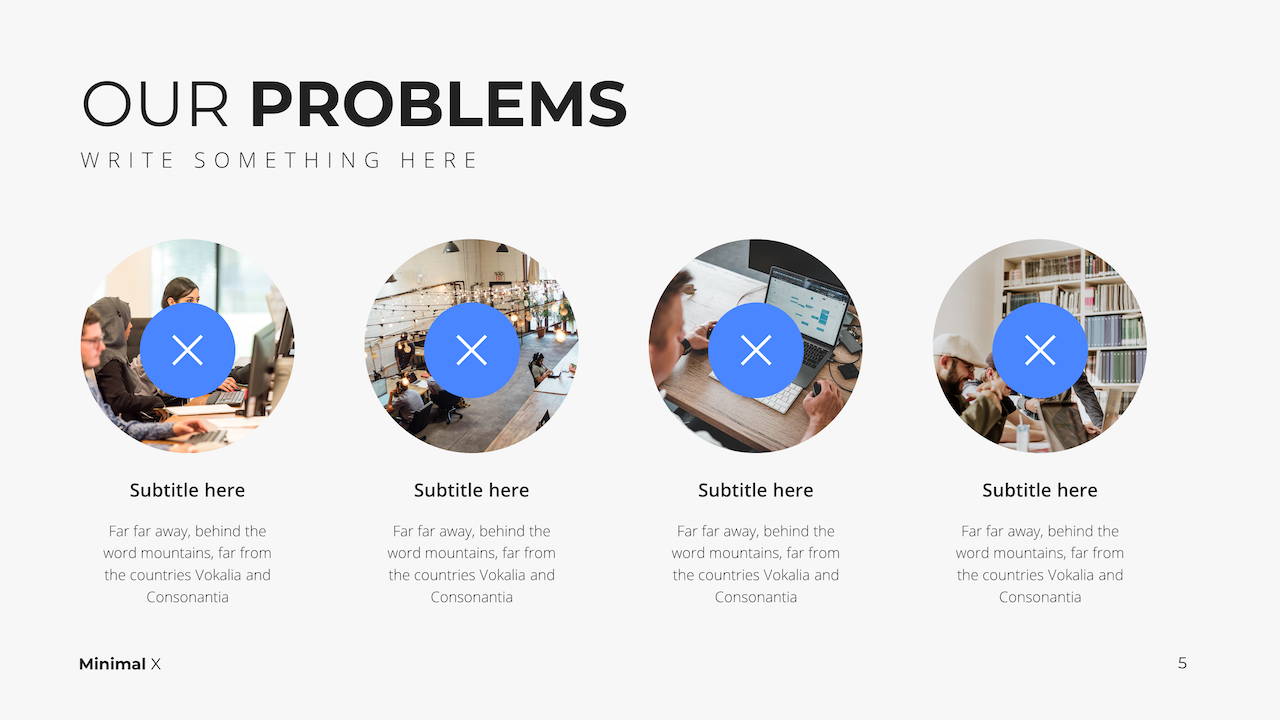 Modern X Investor Pitch Deck Presentation Template