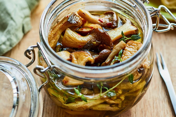 Pickled Oyster Mushrooms