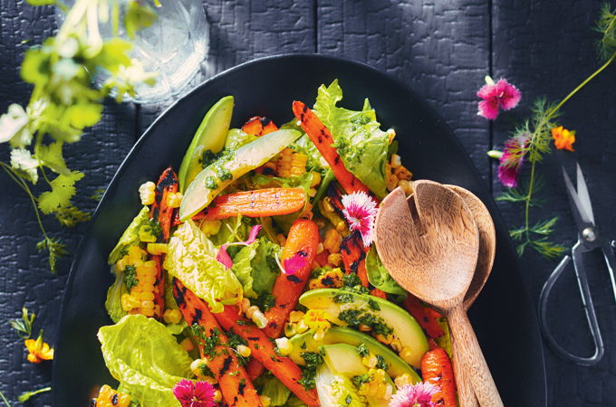 Salade de chimichurri aux légumes grillés