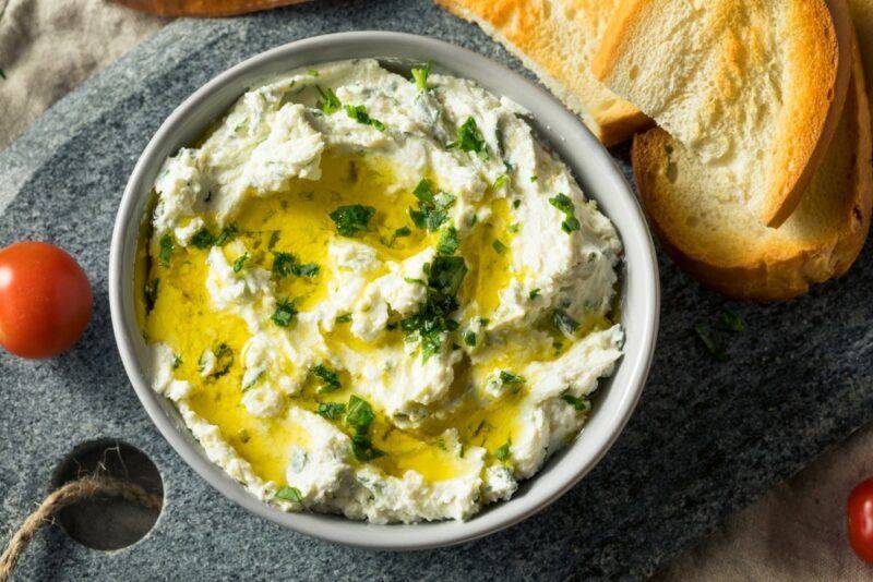 Chevre goat milk cheese