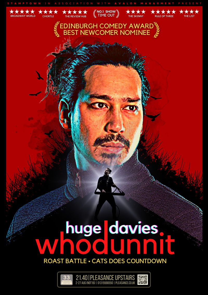 The poster for Huge Davies: Whodunnit