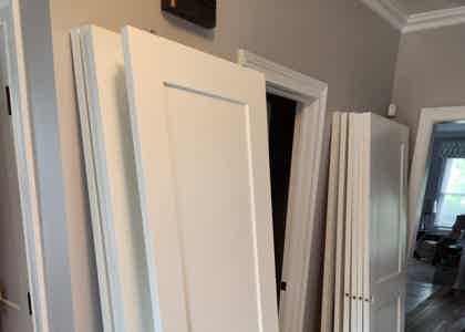 Hilliard OH Home Wows with 21 Beveled Shaker Doors Makeover