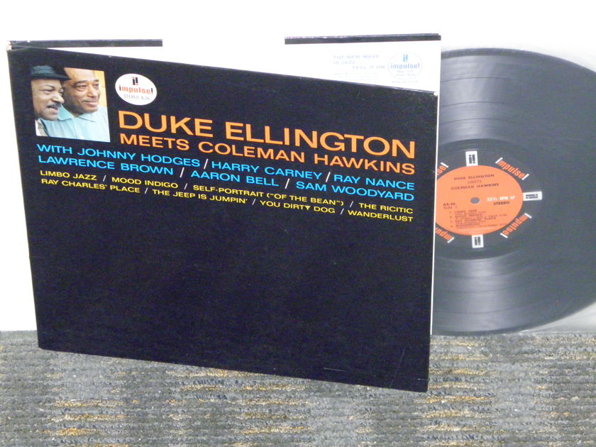 Ellington/Hawkins "Duke Ellington Meets Coleman  - Hawkins Impulse AS-24 Stereo Orange/Black labels