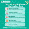 Tips to prevent hiccups graphic | The Milky Box