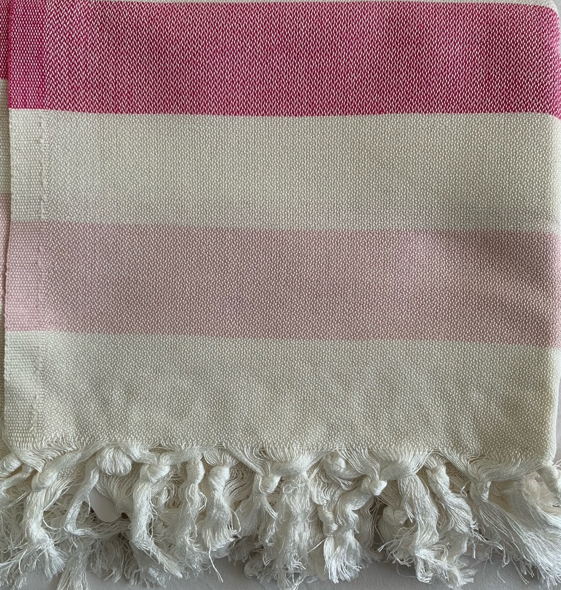 Aqua Perla Sivas Turkish Towel Fushia Pink Peshtemal Cotton