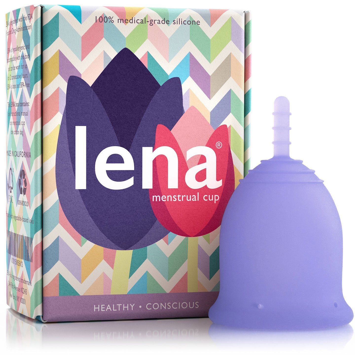 Lena Menstrual Cup vs Blossom Menstrual Cup Cup Slant
