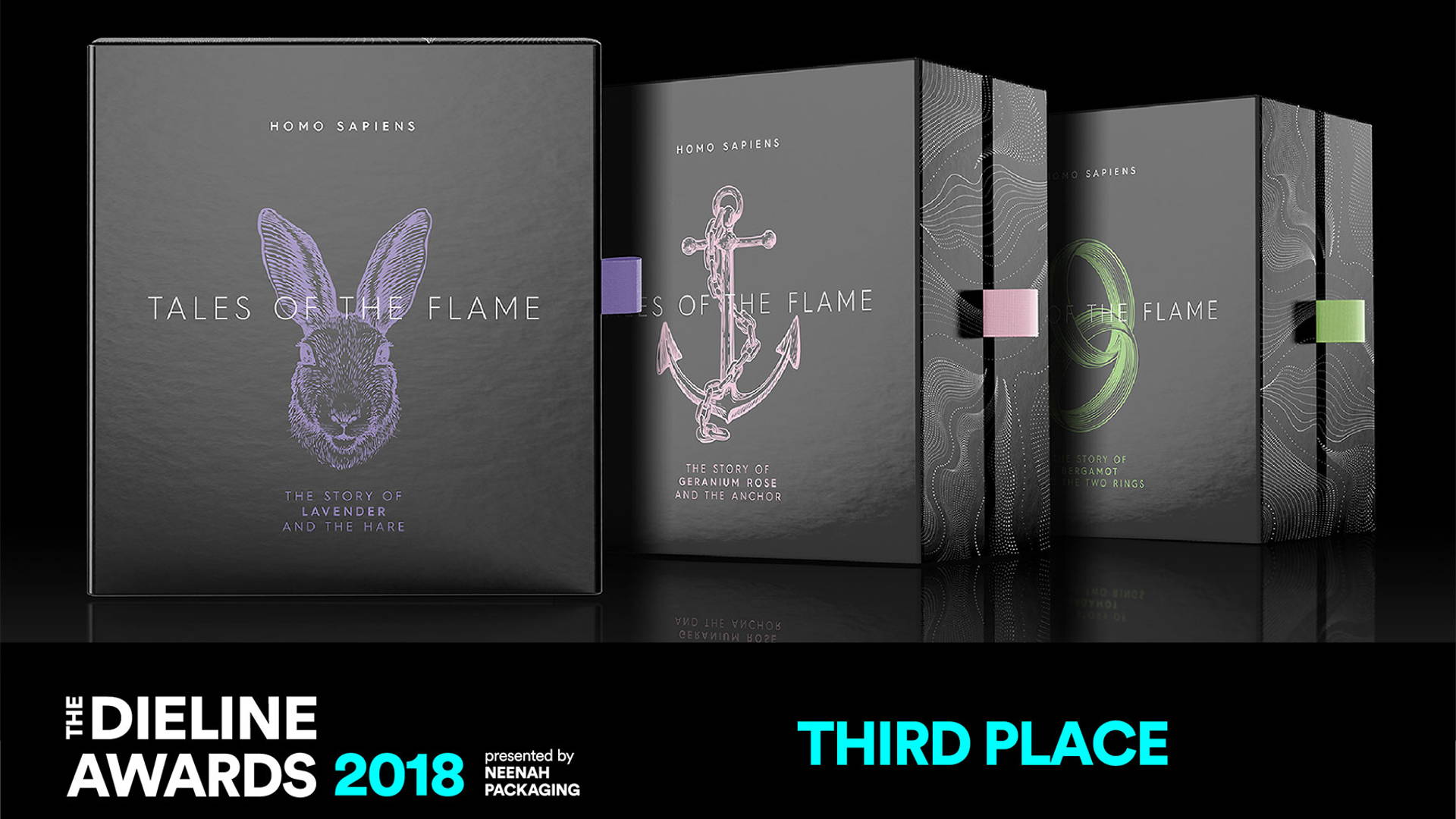 Featured image for The Dieline Awards 2018 - Home, Garden, & Pets: Homo Sapiens – Tales Of The Flame