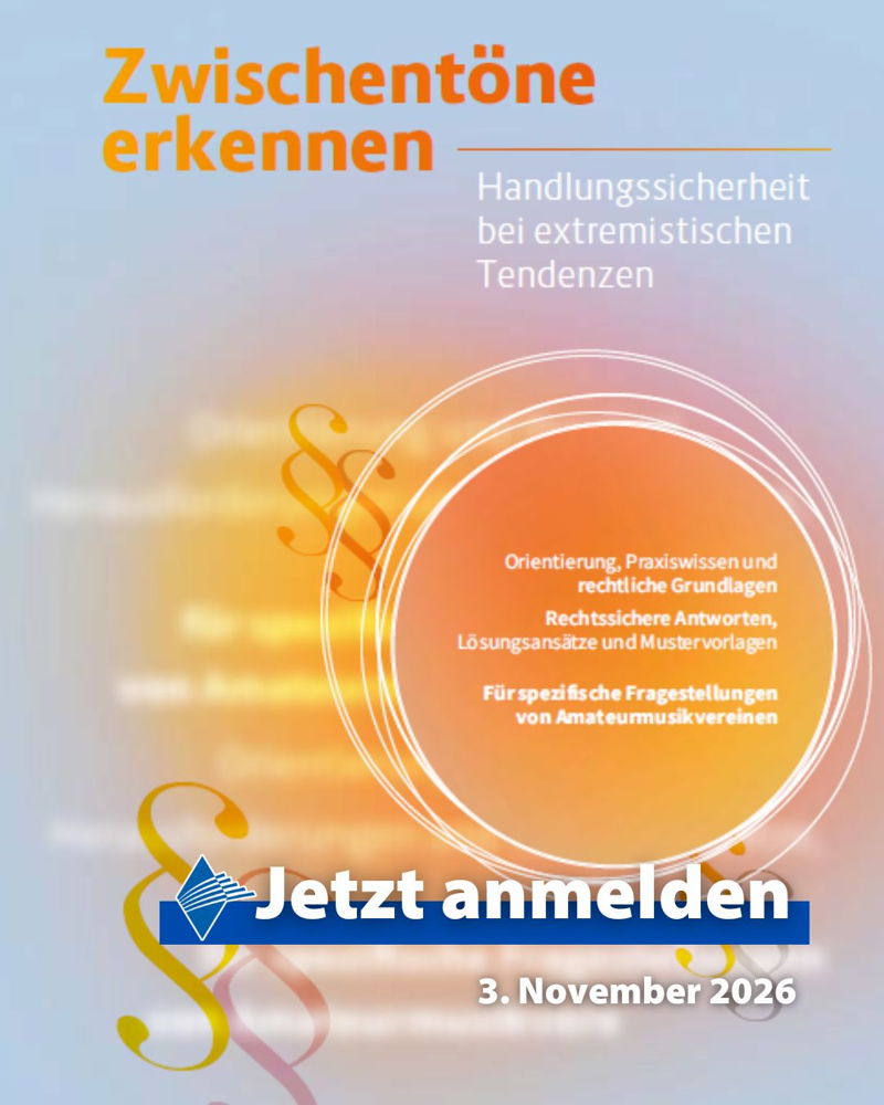 🎧 Soundcheck Demokratieförderung – Jetzt anmelden 🎧

Wie lassen sich antidemokratische Tendenzen frühzeitig erkennen – und wie reagiert man im Verein sicher und angemessen?

Der "BMCO-Soundcheck" ist eine kostenlose Online-Reihe. Sie bietet Amateurmu