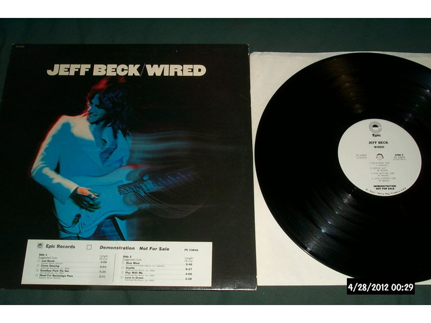 Jeff beck - White Label Promo wired lp nm