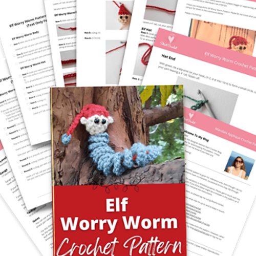 Elf Worry Worm Crochet Pattern