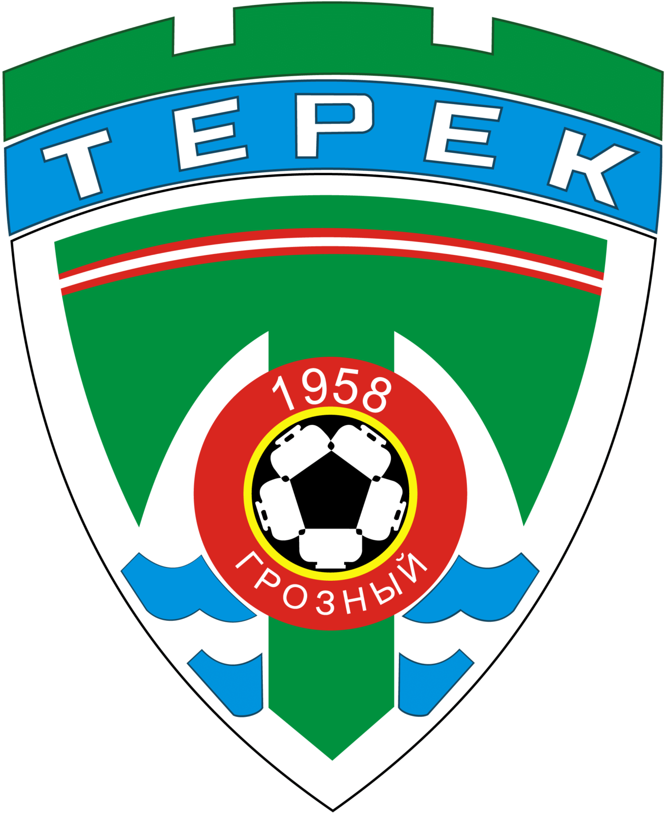 Векторная эмблема футбольного клуба «Терек»