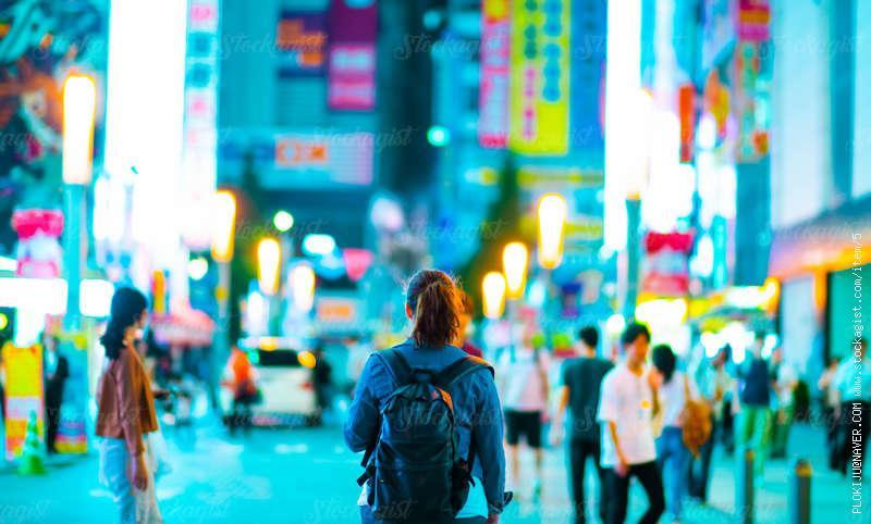 people walking on the street