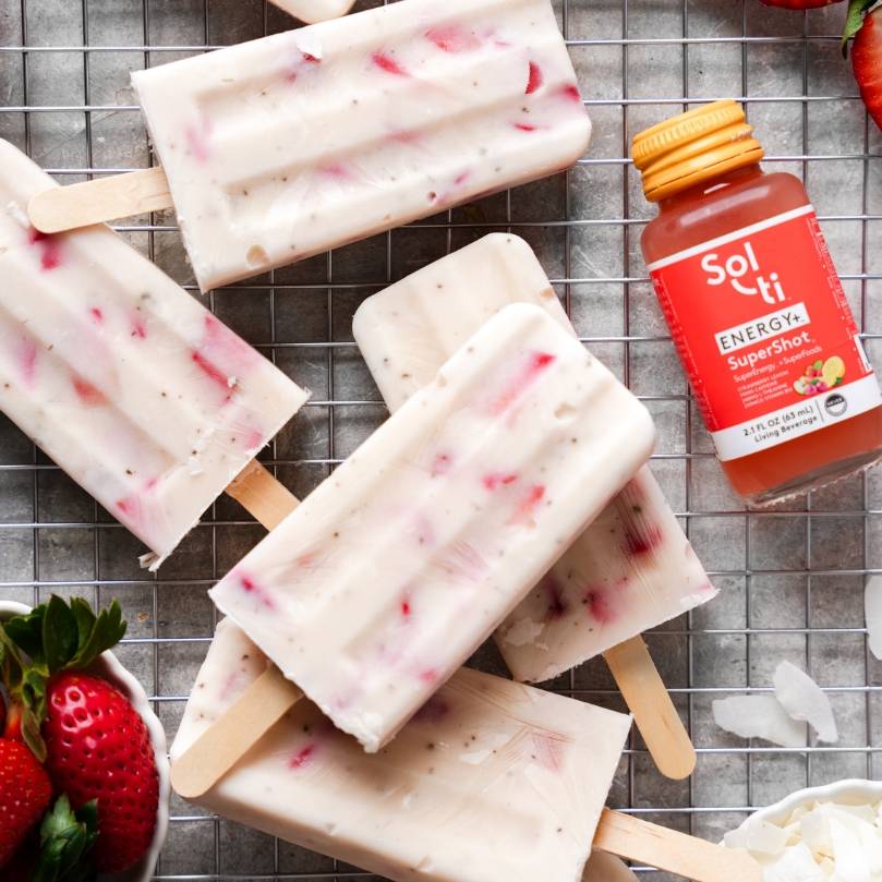 Pina Colada Popsicles - Tropical Ginger SuperShot