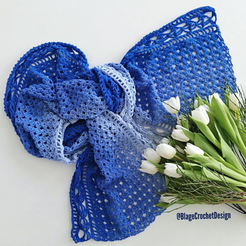 Romantische kanten sjaal "Le Dramont" stole