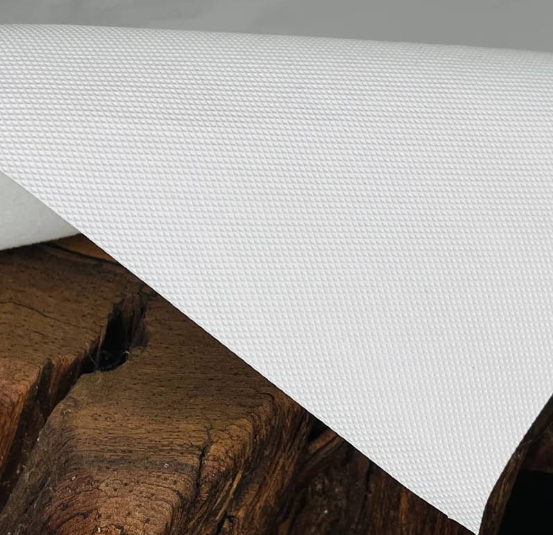 LA Linen Table Protector, White, Wood, Table