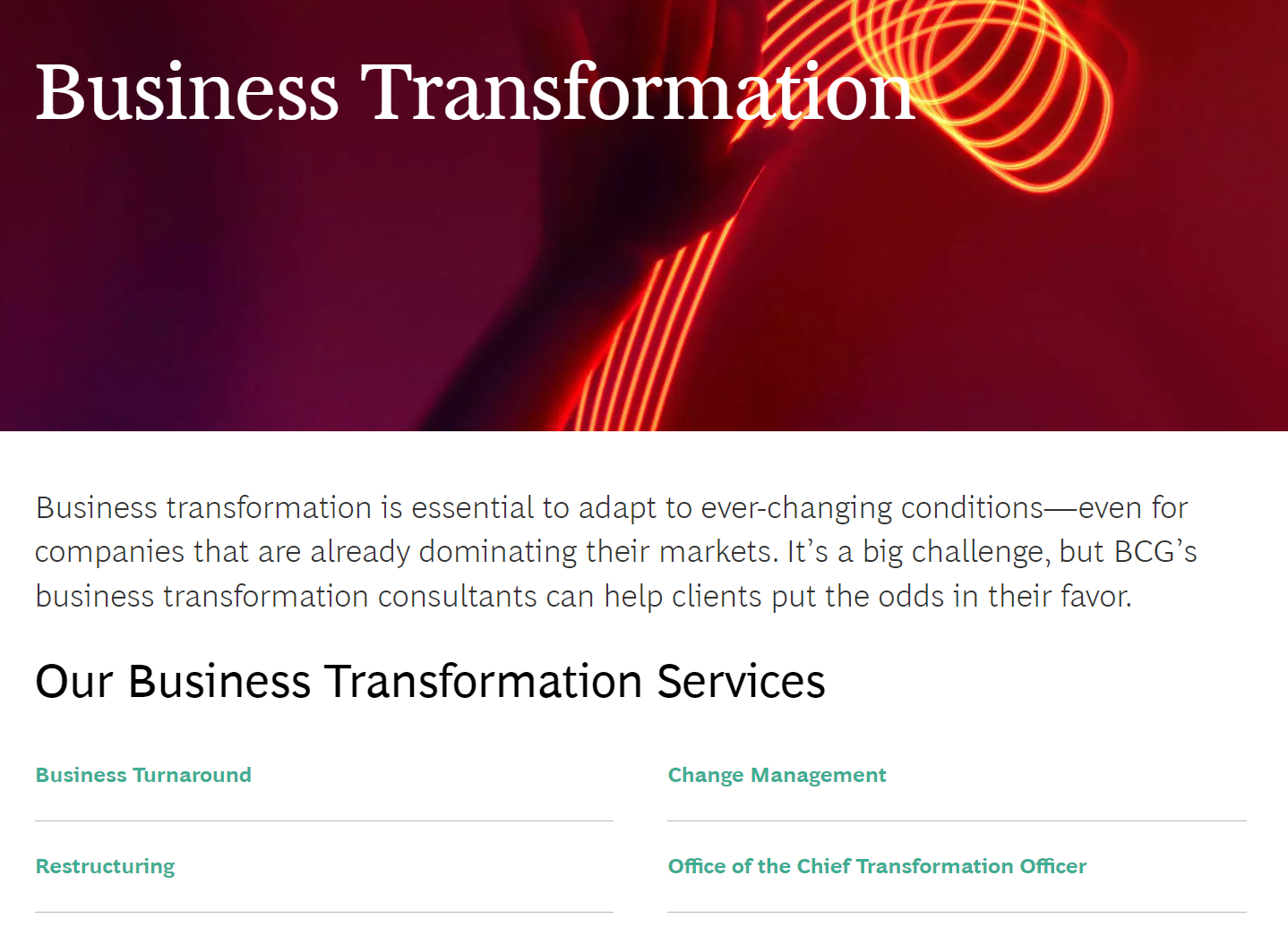 Boston Consulting Group product / service