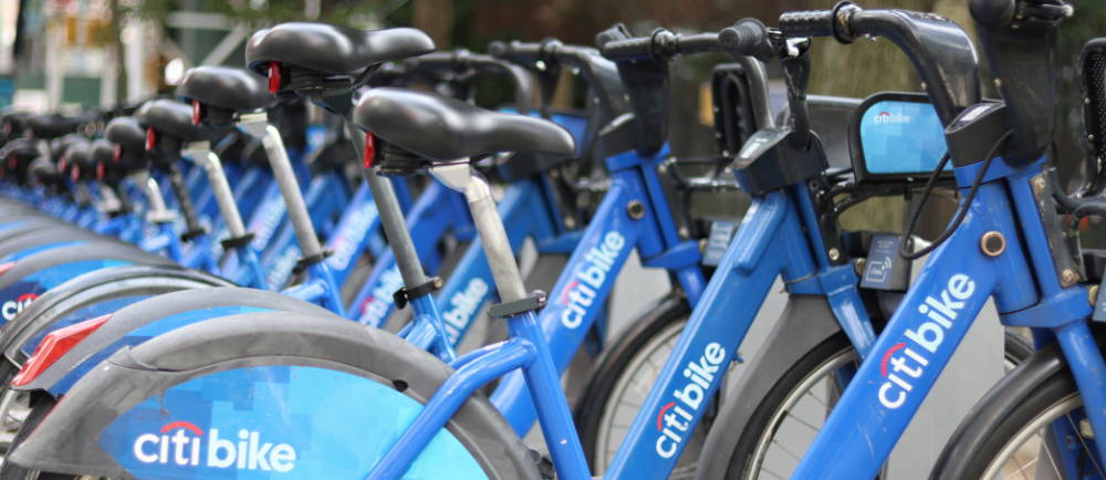 Citibike bike share dock