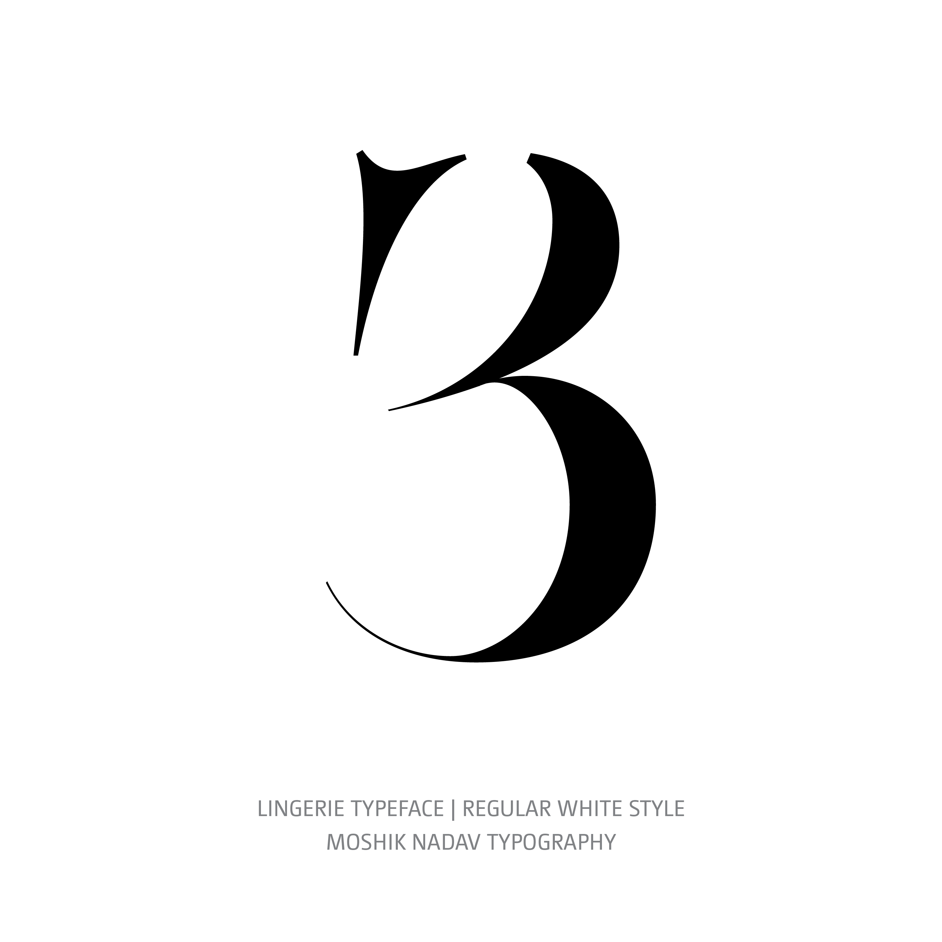 Lingerie Typeface Regular White 3