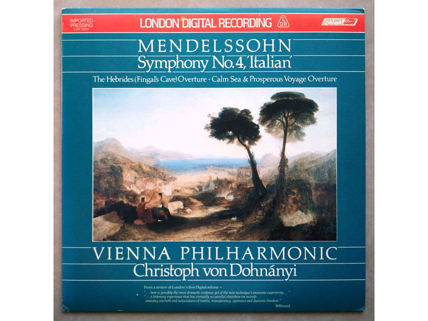 London Digital/Dohnanyi/Mendelssohn - Symphony No.4 Italian, Overtures / NM