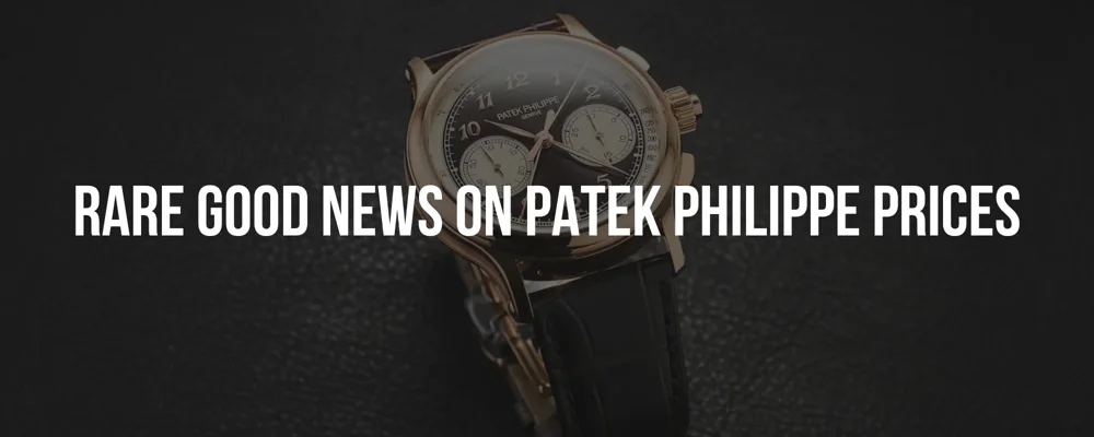 Rare Good News on Patek Philippe Prices | Chrono 10:10 Rare Good News on Patek Philippe Prices | Chrono 10:10