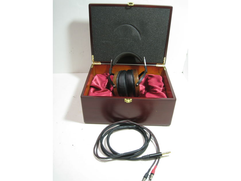 Audeze LCD-2 Headphones. With cute, red, wood box Get ready for hifi fun!!!
