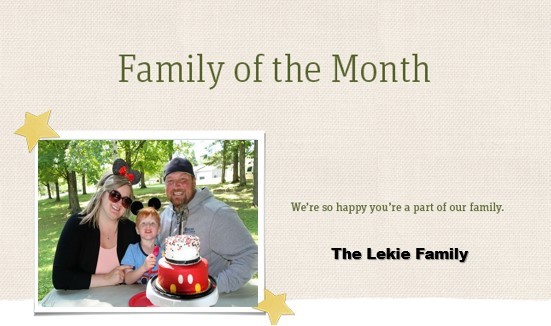Family of the Month - The Lekie Family