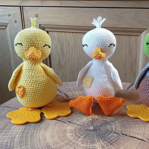Eendje Charlie - amigurumi knuffel