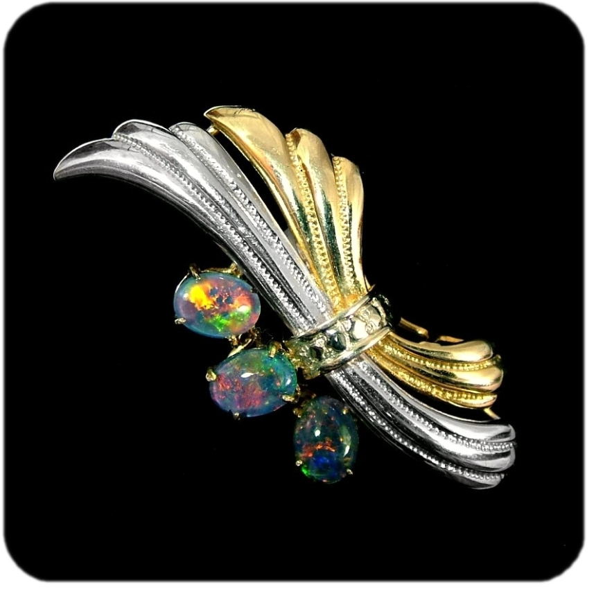 Opal Triplet Brooch 6704