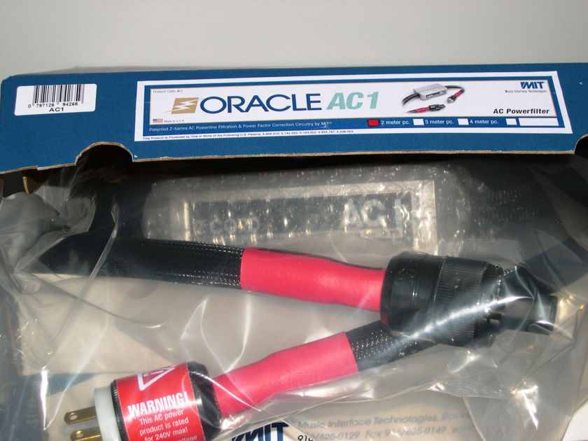 MIT Oracle AC1 power cable Rare 3m length NEW-IN-BOX, lifetime wrnty