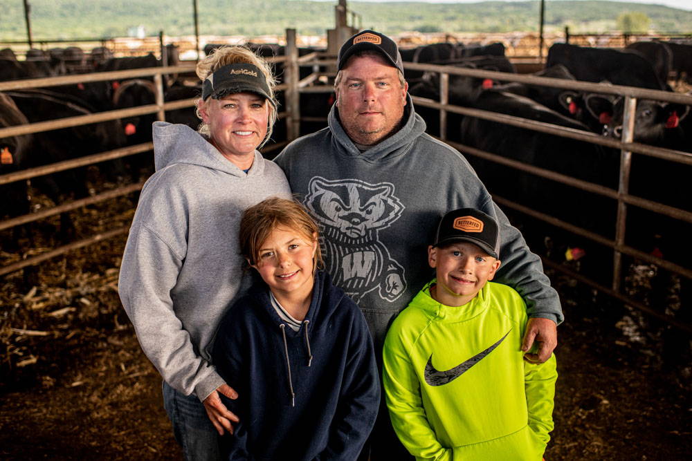 The Johnson Family from Baraboo, Wisconsin produces incredibly tender, flavorful Certified ONYA® beef for BetterFed Beef. 100% American Beef locally raised in Midwest America. 
