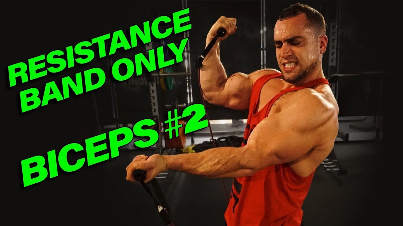 Resistance Band Bicep Workout 5 minutes
