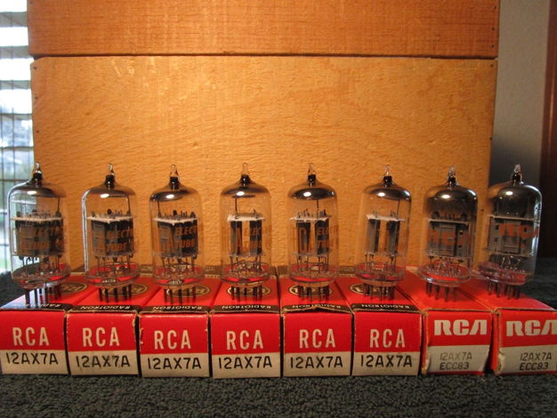 4 new in the box rca 12ax7a tubes for McIntosh amps etc