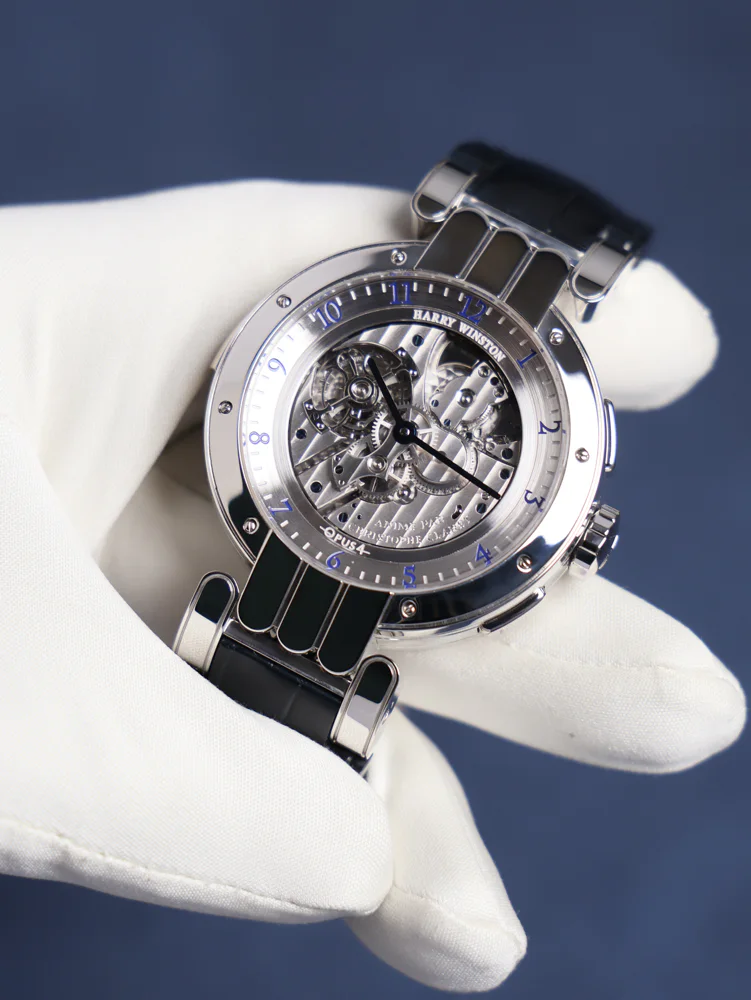 Harry Winston Opus 4 Platinum Tourbillon Minute-repeater with cathedral gongs Moonphase LE 18 pcs