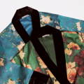 Charmeuse Kimono Wraps in Haruka Teal & Azumi Green