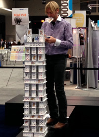 This guy made all of the monuments with playing cards. Extremely cool! Crowd stopper in the exhibit hall.