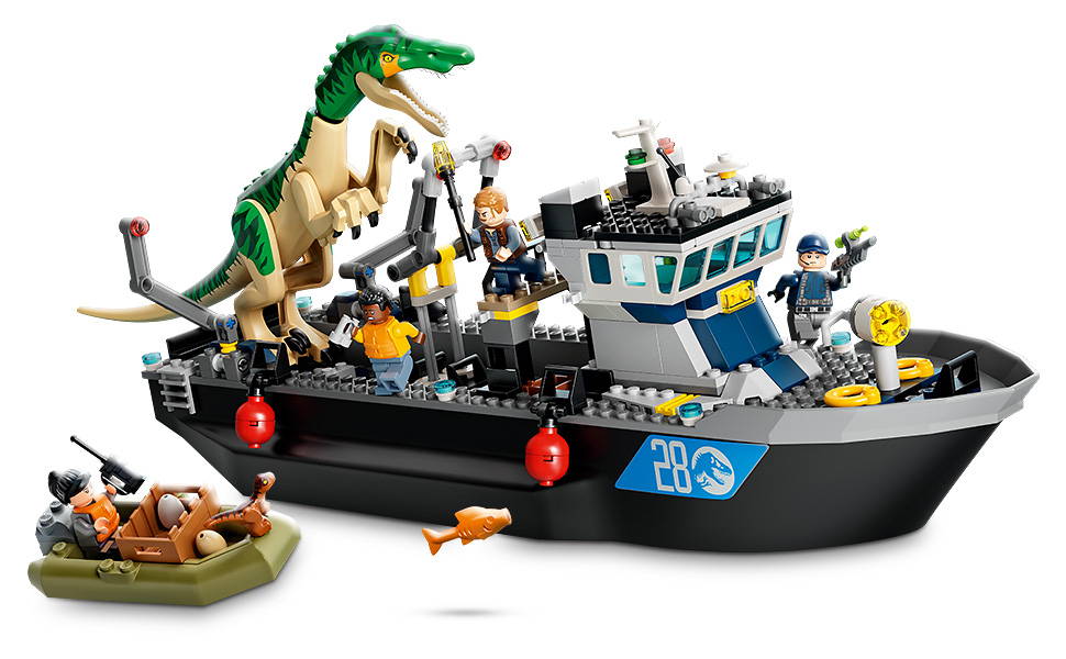 lego DINOSAUR BOAT ESCAPE