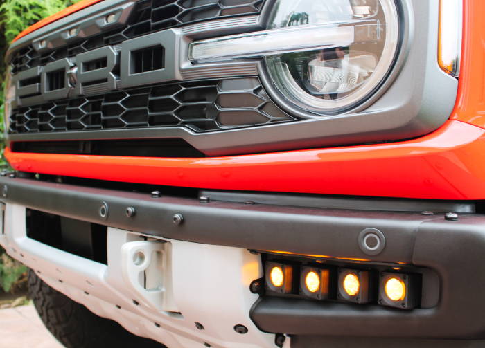 ford bronco raptor led off road fog light amber drl by mandr automotive mandronline