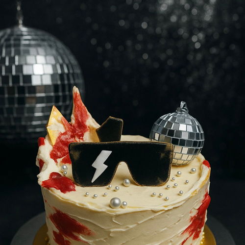 Disco Glam Party Cake