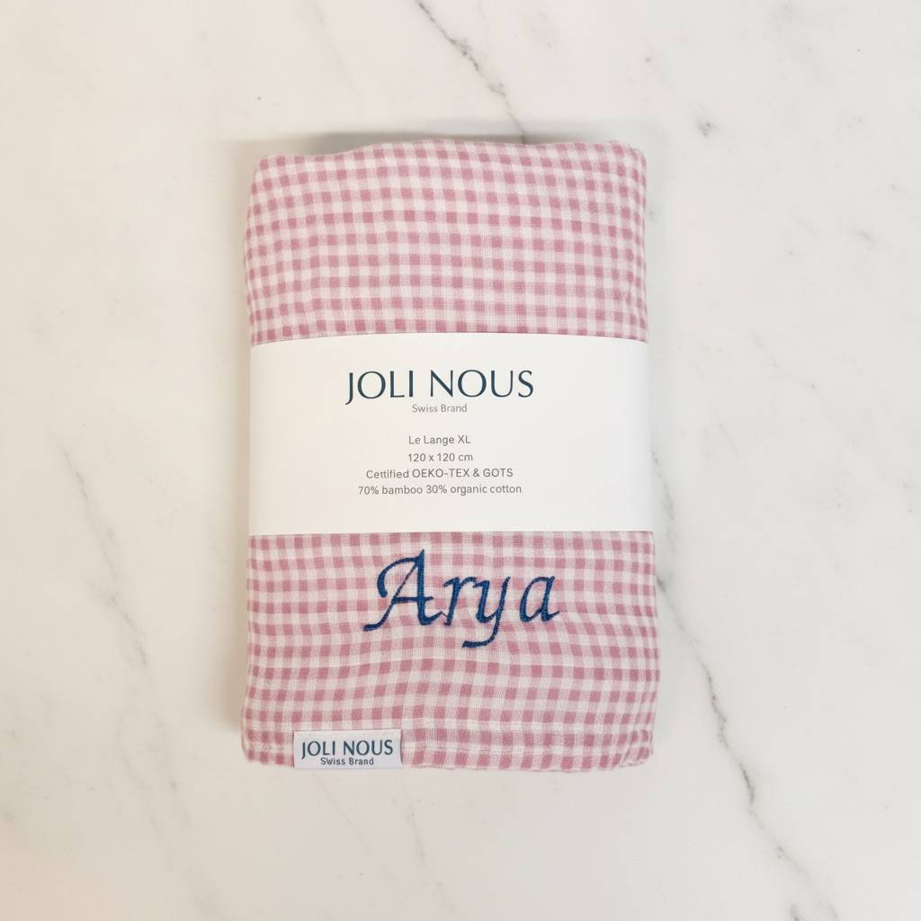 LANGE XL qualité bébé raffiné coeurs rouges pour bébé et enfant, en coton doux et bambou et respirant, certifié OEKO-TEX, idéal pour compléter une tenue d'enfant chic et confortable