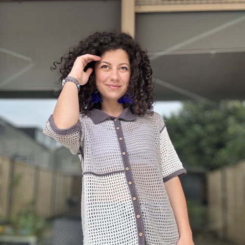 Creëer je eigen trendy SUNSET Breeze Shirt met ons haakpatroon