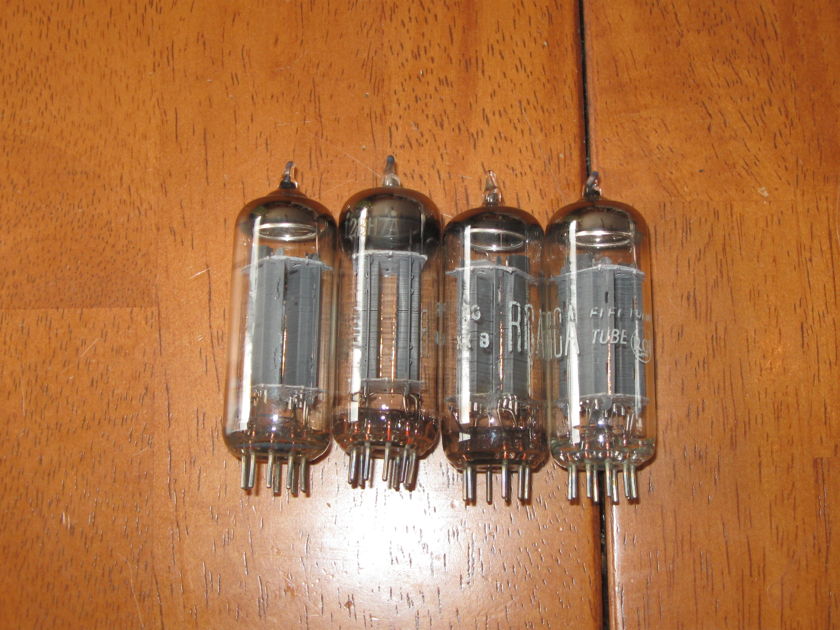 RCA 12BH7A / 12BH7 strong matched tube quad